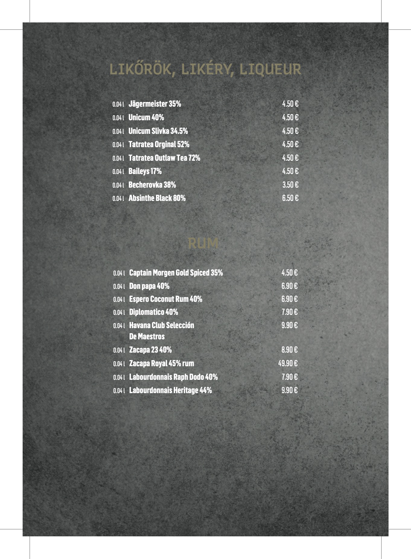 Menu 1